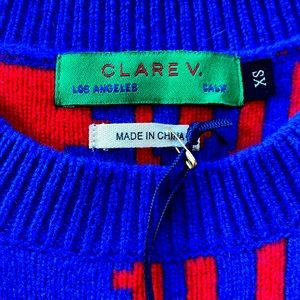 Clare V Discotheque Wool Sweater size XS